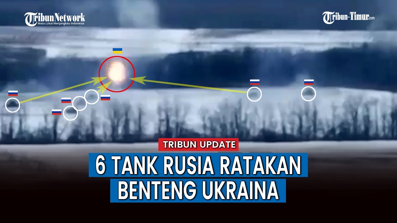 Deretan Tank Rusia Serbu Benteng Angkatan Bersenjata Ukraina, VIRAL!!