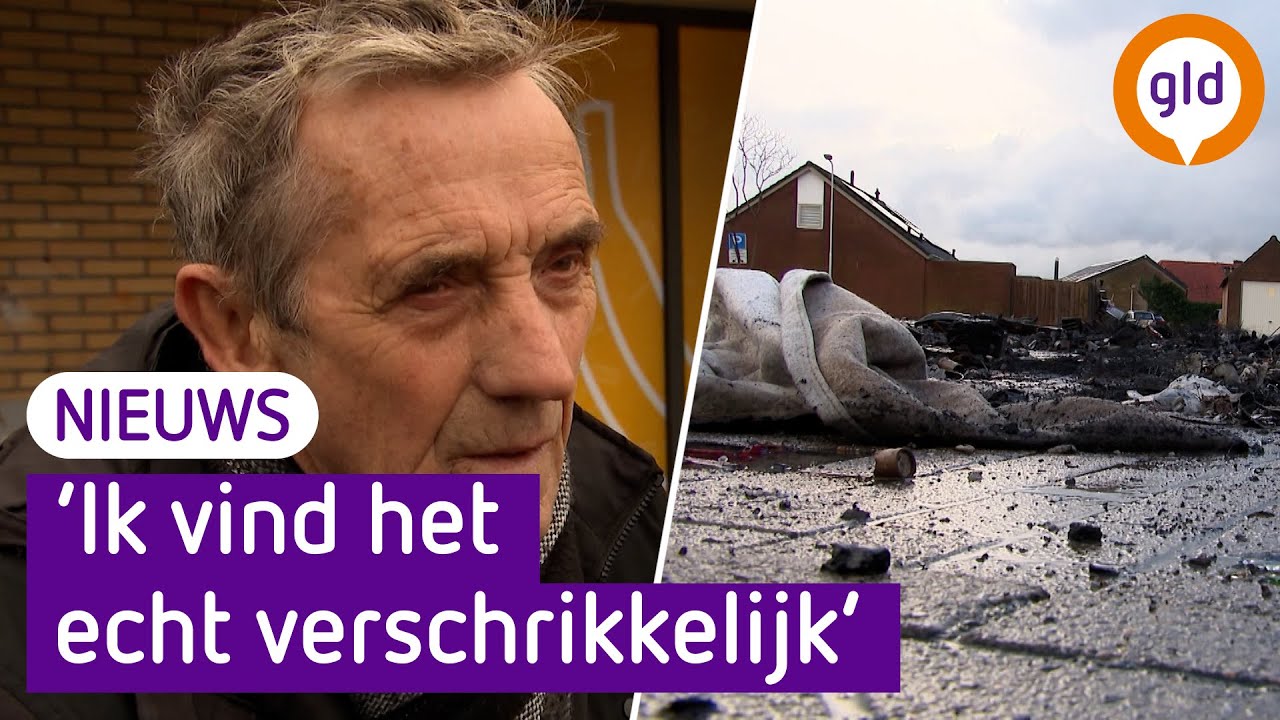 Een grote puinhoop in Hedel na jaarwisseling