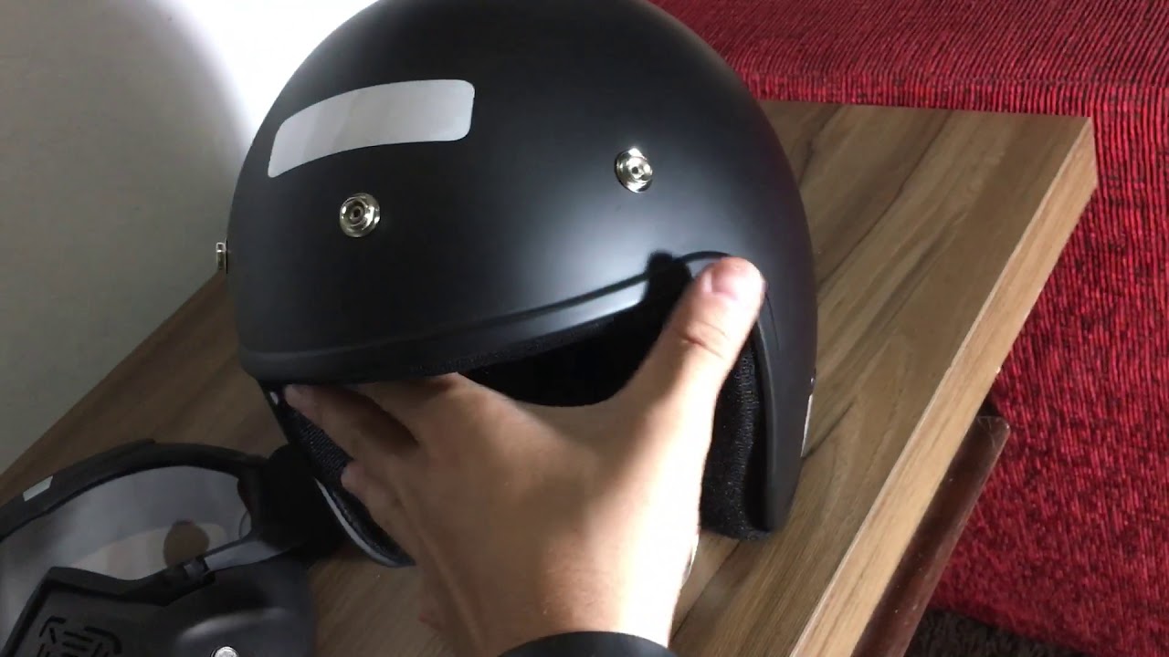 Capacete + Máscara oldschool/caferacer/chopper/bobber/Pro Tork