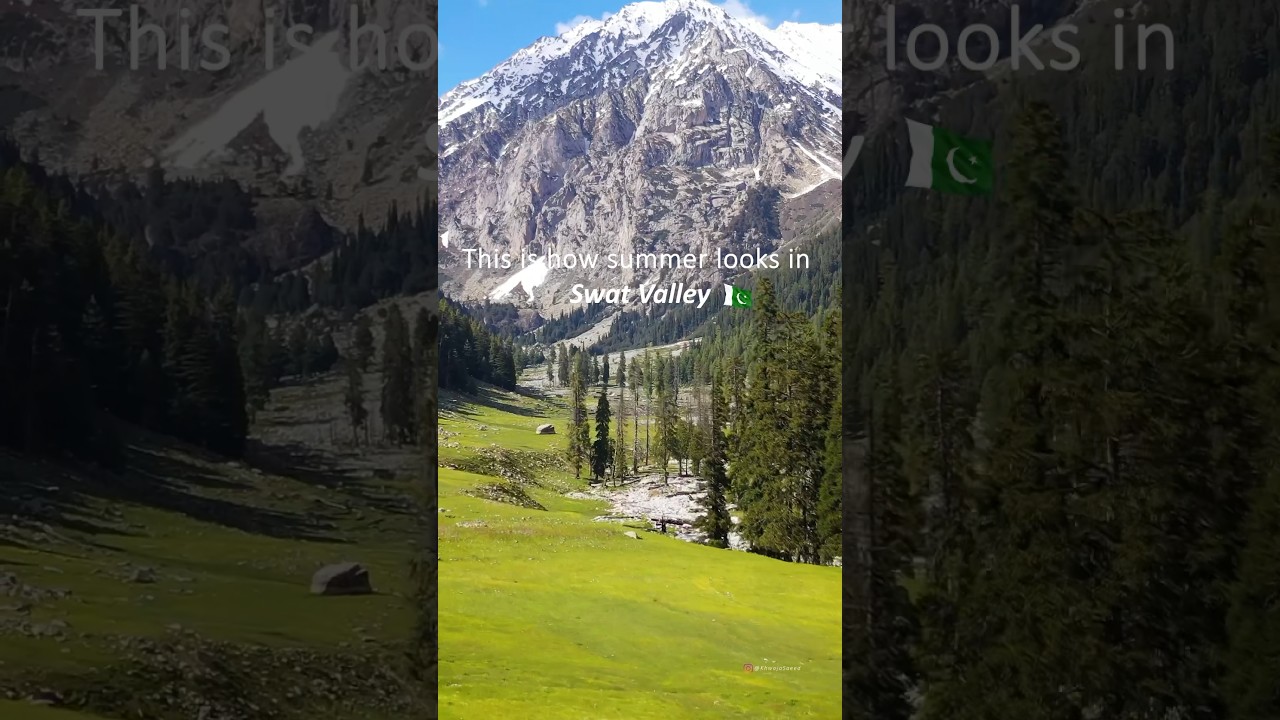This is how summer looks in Swat Valley #swatvalley #summer #pakistan