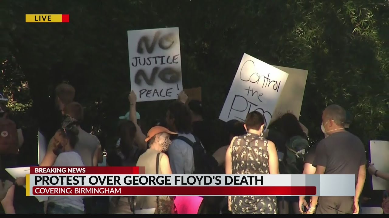 Birmingham protest for the death of George Floyd