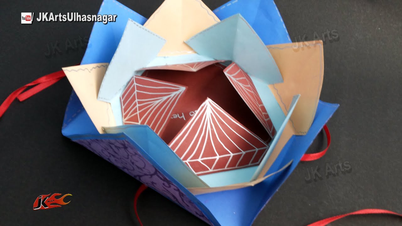Multi-fold Scrapbook Tutorial | How to make Love Scrapbook | JK Arts 910