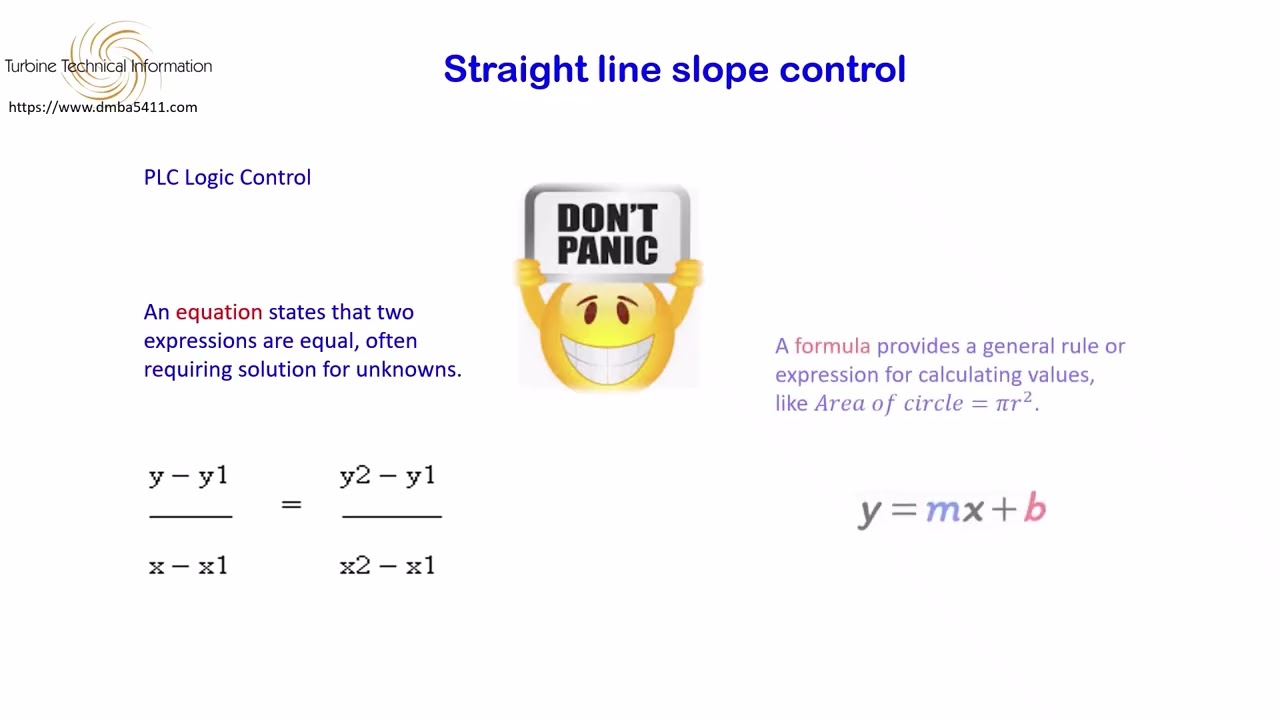 Straight line Control slope