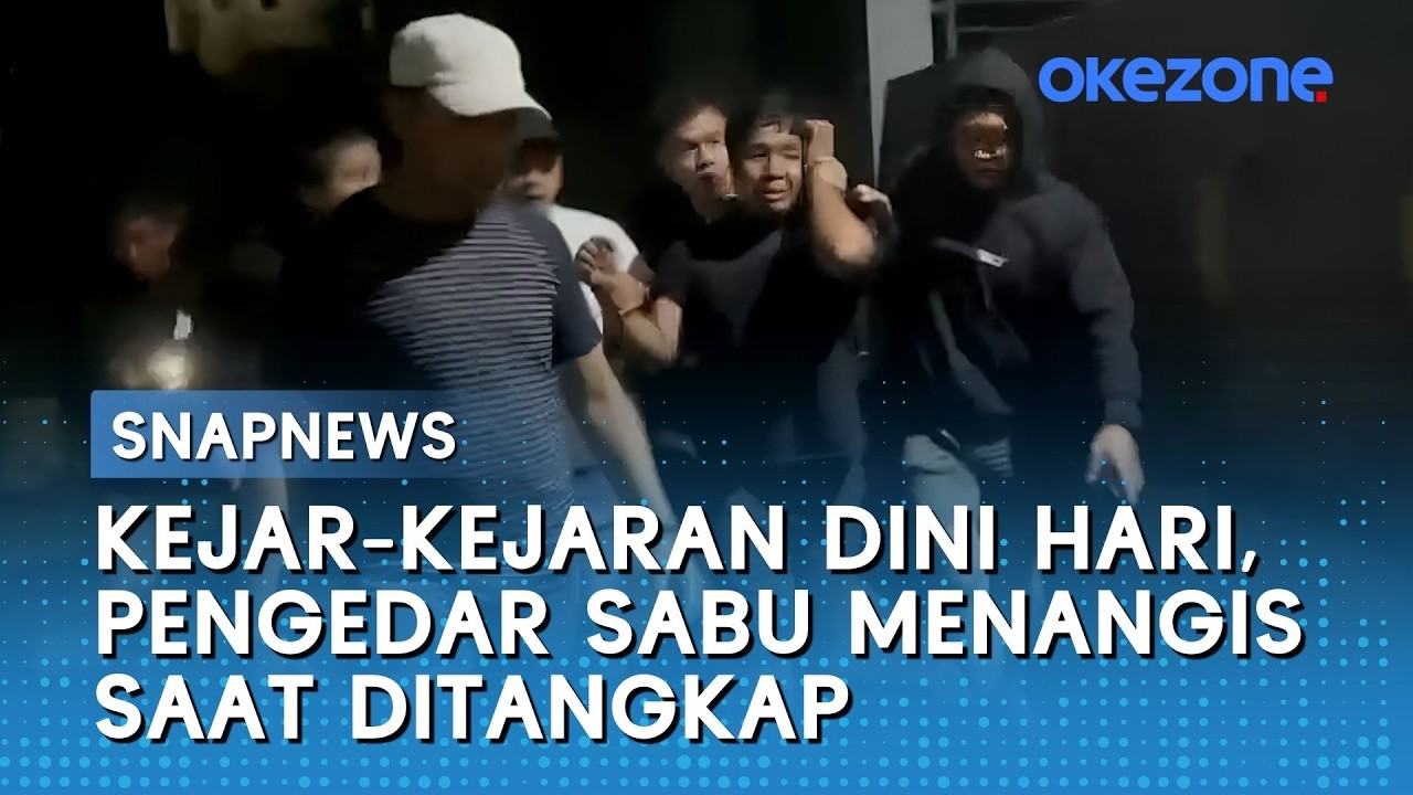 Kejar-Kejaran Dini Hari, Pengedar Sabu Menangis saat Ditangkap