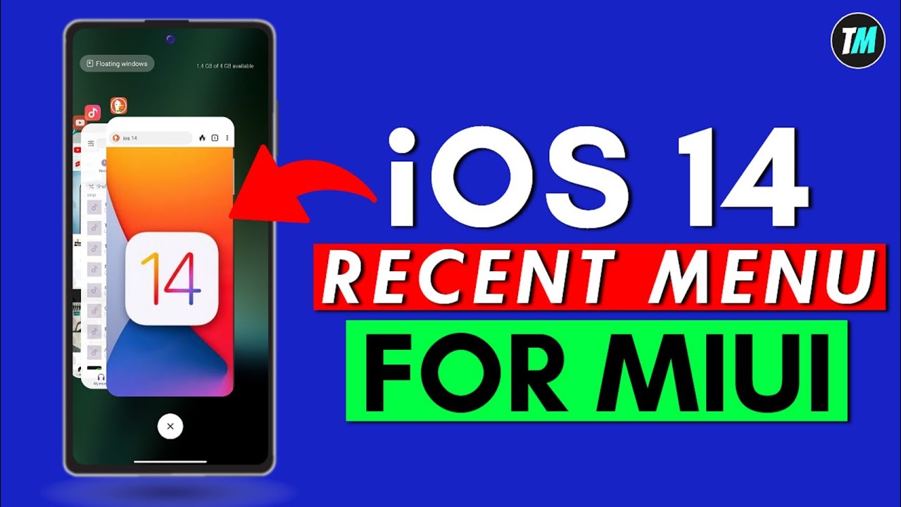 Install Apple🍎 iOS Recent Menu In Any Xiaomi Phone | Look, Feel & Recent Gestures😍😍