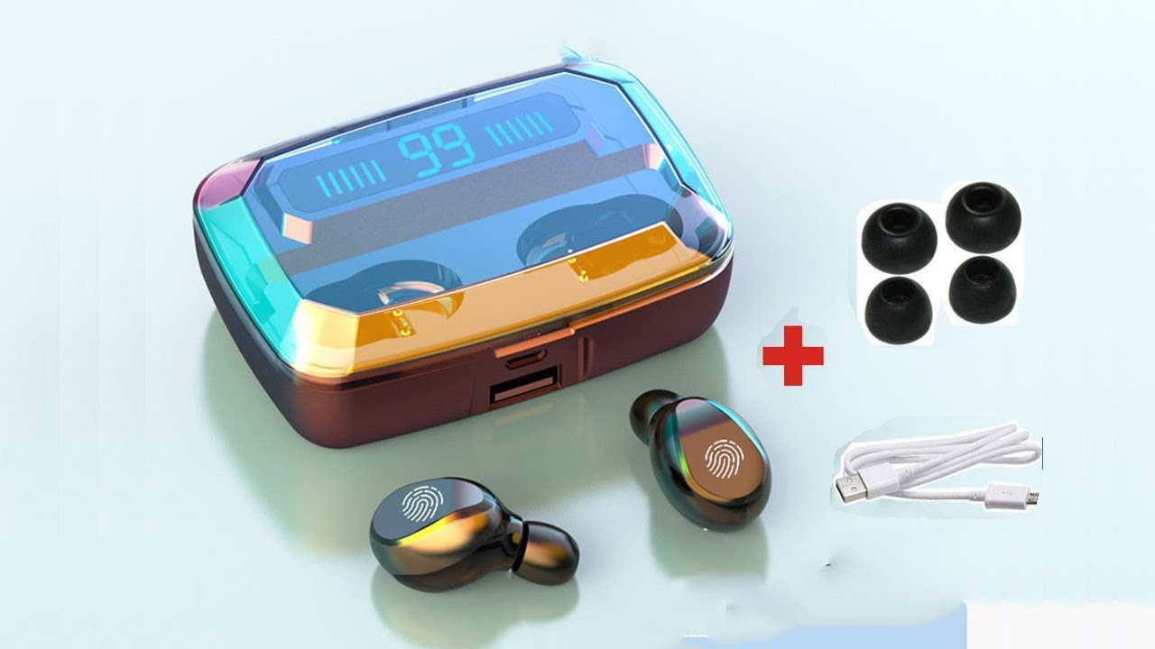 Tai nghe bluetooth z15, tai nghe kh&ocirc;ng d&acirc;y c&oacute; Dock sạc 2000mAh ki&ecirc;m sạc dự ph&ograve;ng
