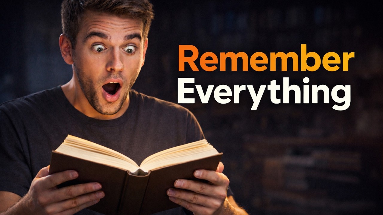 How to Read Once and Actually Remember Everything (Feels Illegal)