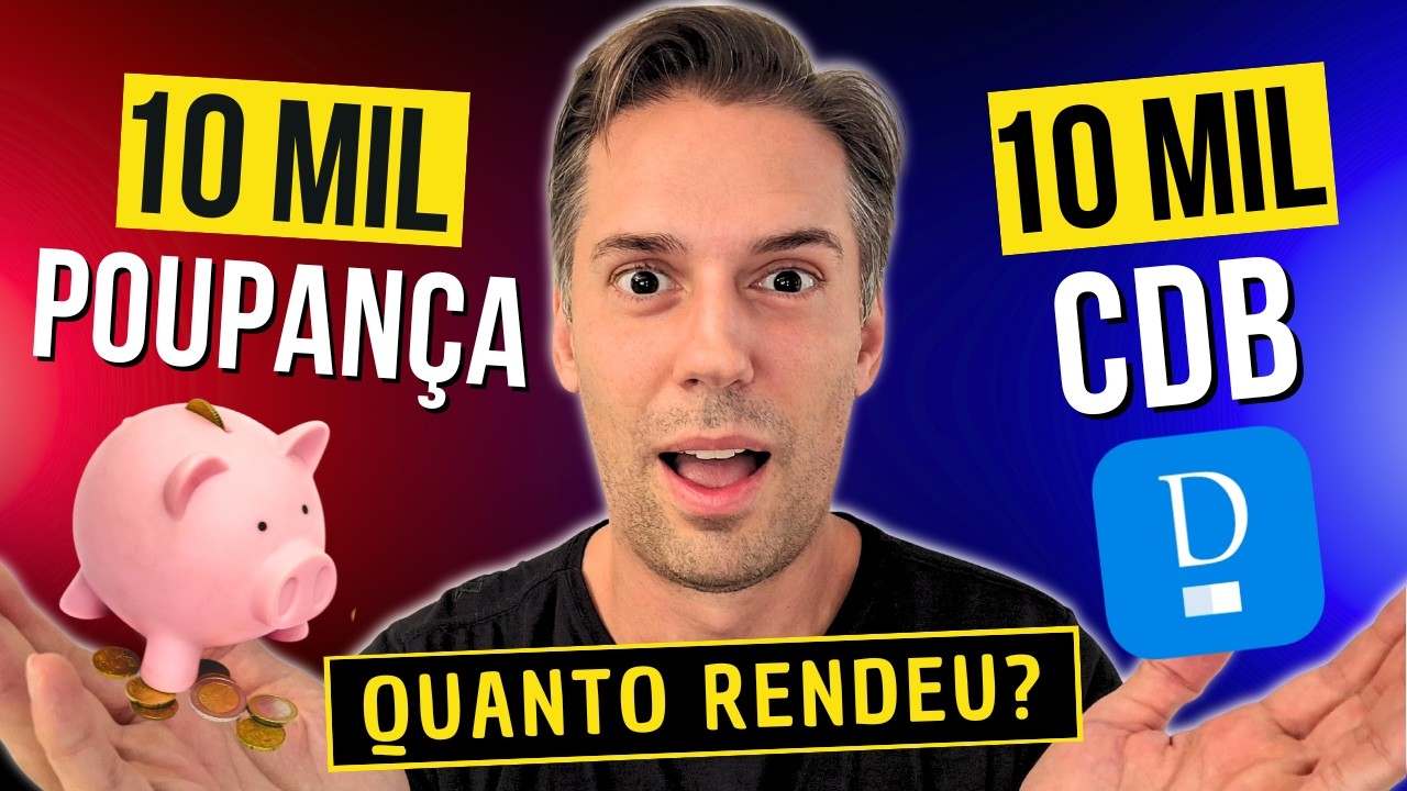 A diferença por dia foi absurda! R$10 mil na Poupança vs CDB por 30 dias