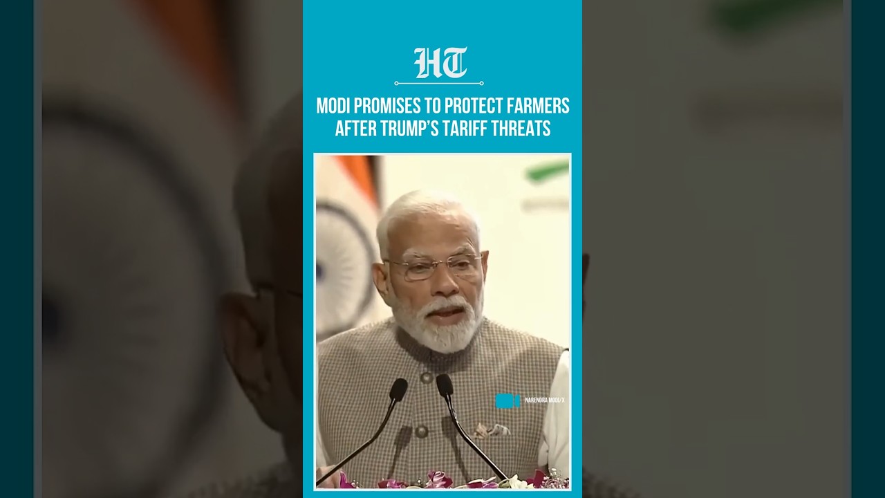 PM Modi Vows To Protect Farmers As Trumps Tariff Hike Triggers Job Concerns in India | #shorts