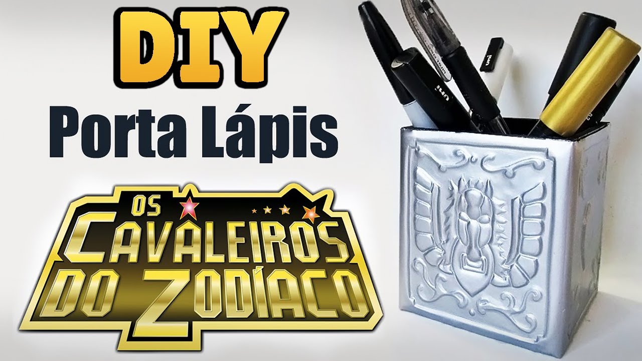 DIY: COMO FAZER PORTA LÁPIS OS CAVALEIROS DO ZODÍACO - SAINT SEIYA (Caixa de Pegasus) #diynostalgia