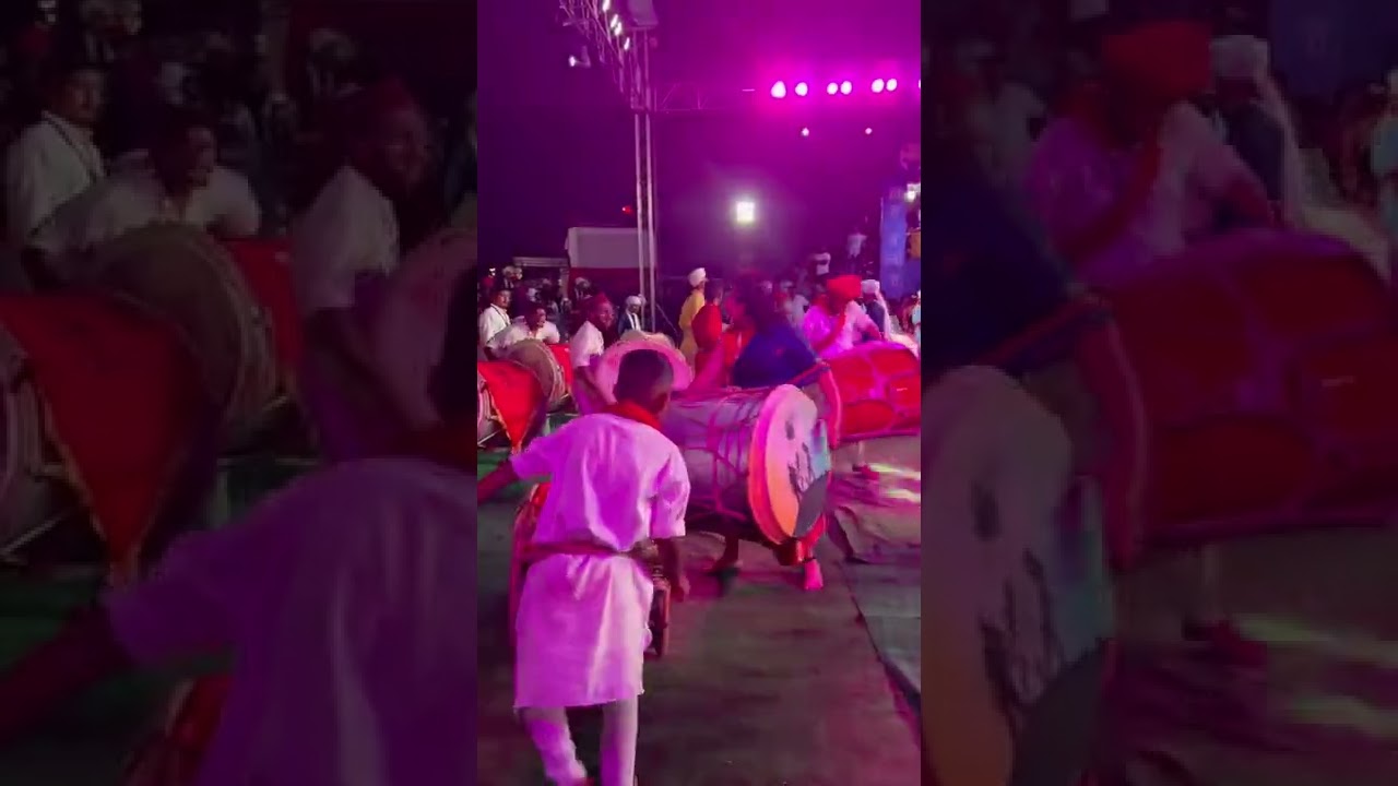 Pooja Mallige Ghodke at Belgaum Dhol Tasha Competition 2022