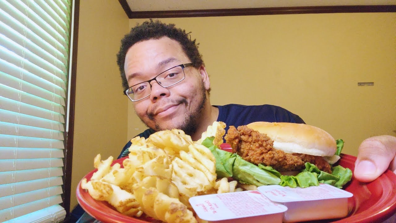 ASMR Chick Fil A Mukbang & Movie Pet Peeves Whispered Ramble | Eating Sounds