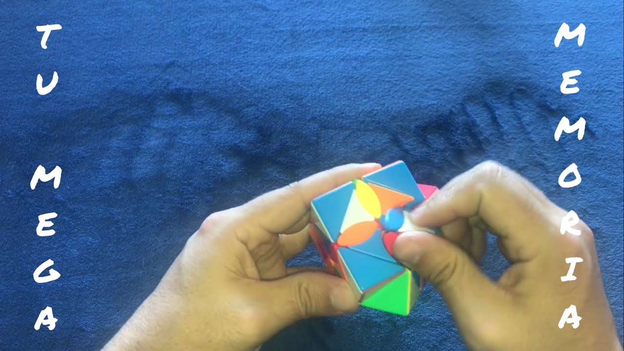 Cubo de rubik en diagonal centros mezclados.
