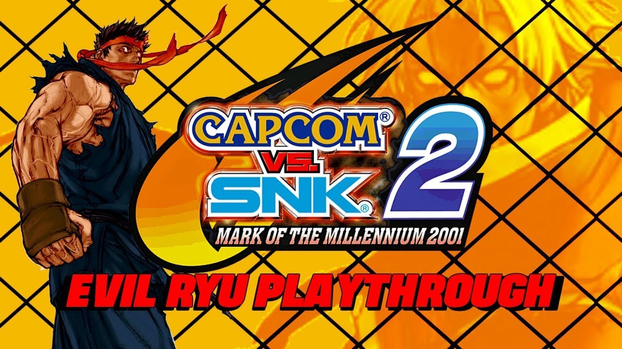 Capcom vs. SNK 2: Evil Ryu -Ratio Match- Playthrough (1080P/60FPS)