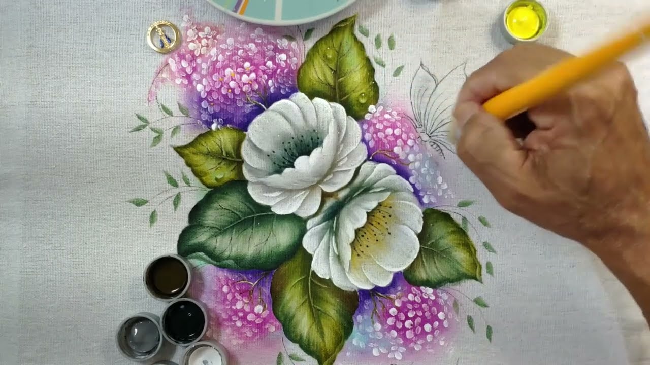 Aula Para Iniciantes- Roberto Ferreira - Aprenda a Pintar em Tecido - Parte 2