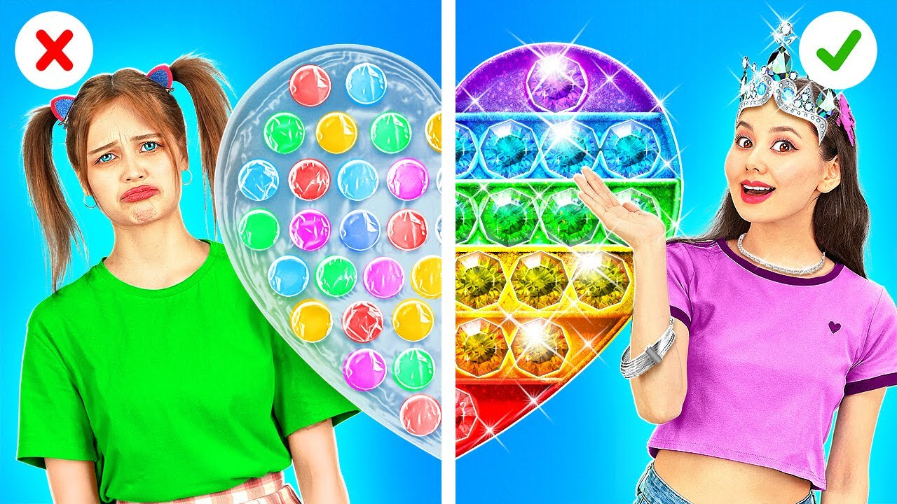 +14 أفكار رائعة تصنعها بنفسك! ألعاب تسلية مجانية || أفكار إبداعية بين الأثرياء والفقراء