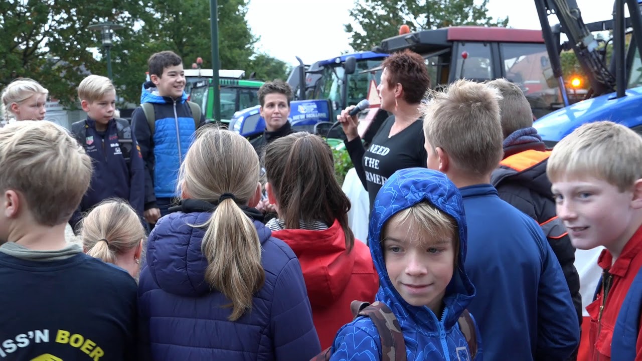 Boerenkinderen protesteren ook in Rietmolen