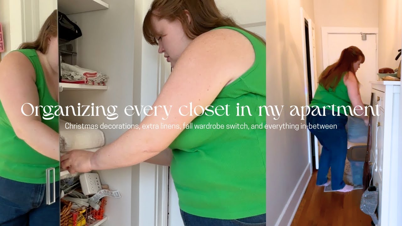 closet organization for normal people - a no buy closet organization video