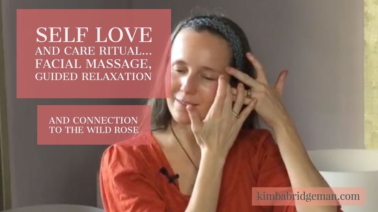 Facial massage ritual with Neals Yard Remedies Wild Rose Beauty Balm