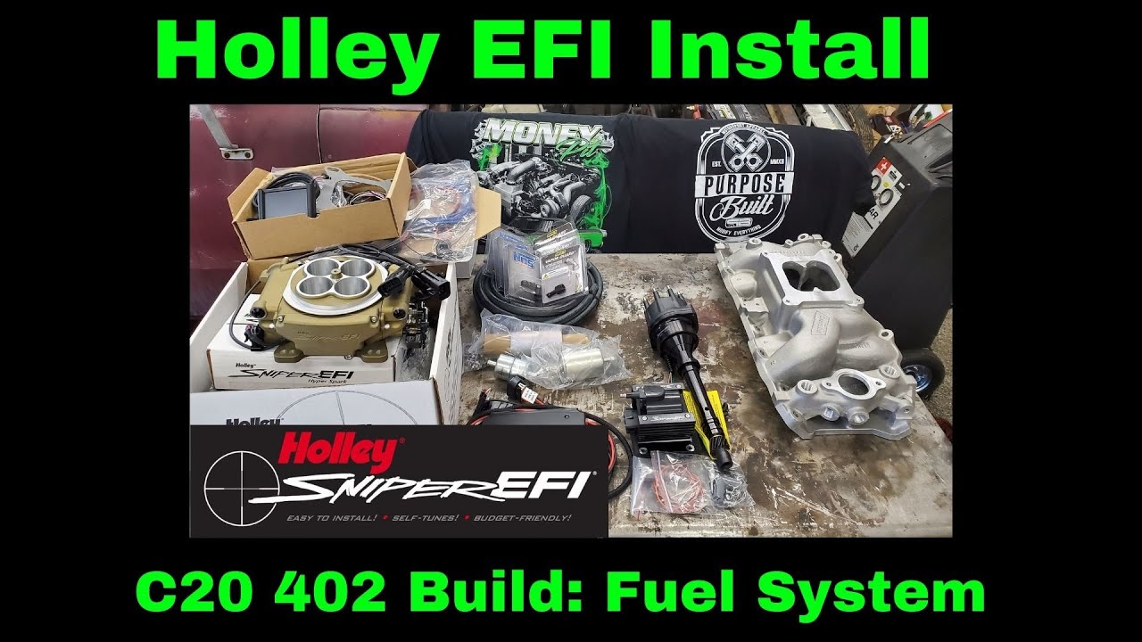 Holley Sniper EFI Install Big block chevy C20 fuel system