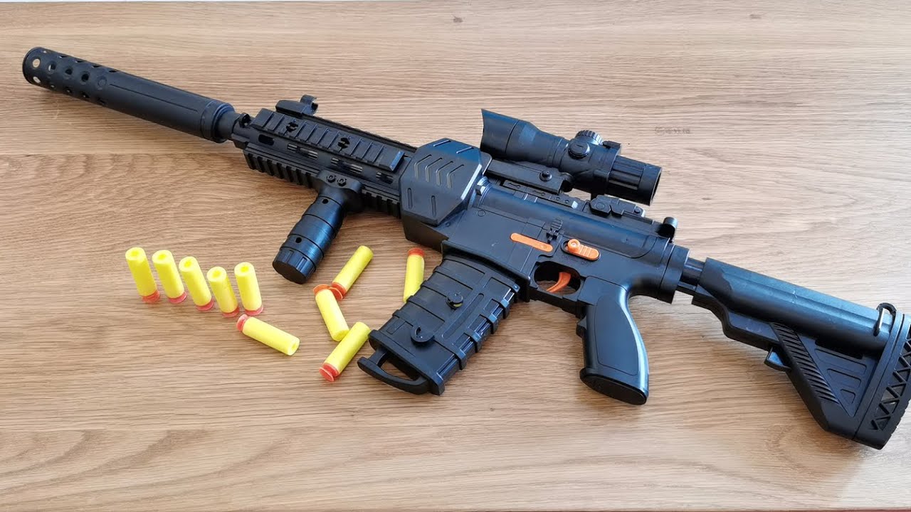 M416 Soft Bullet Gun Toy Review 2022 - Realistic HK416 Airsoft Gun