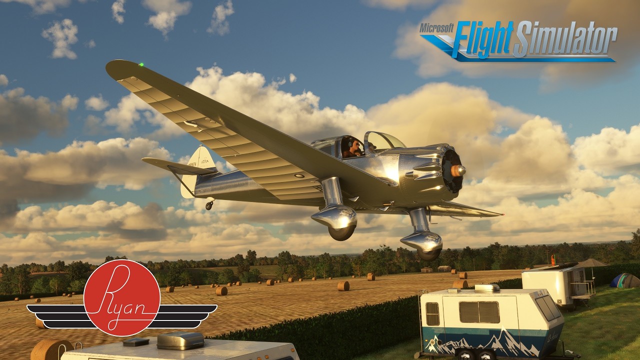 A1R Ryan SCW  - Evening aerobatic fun over Forwood Farm - Microsoft Flight Simulator