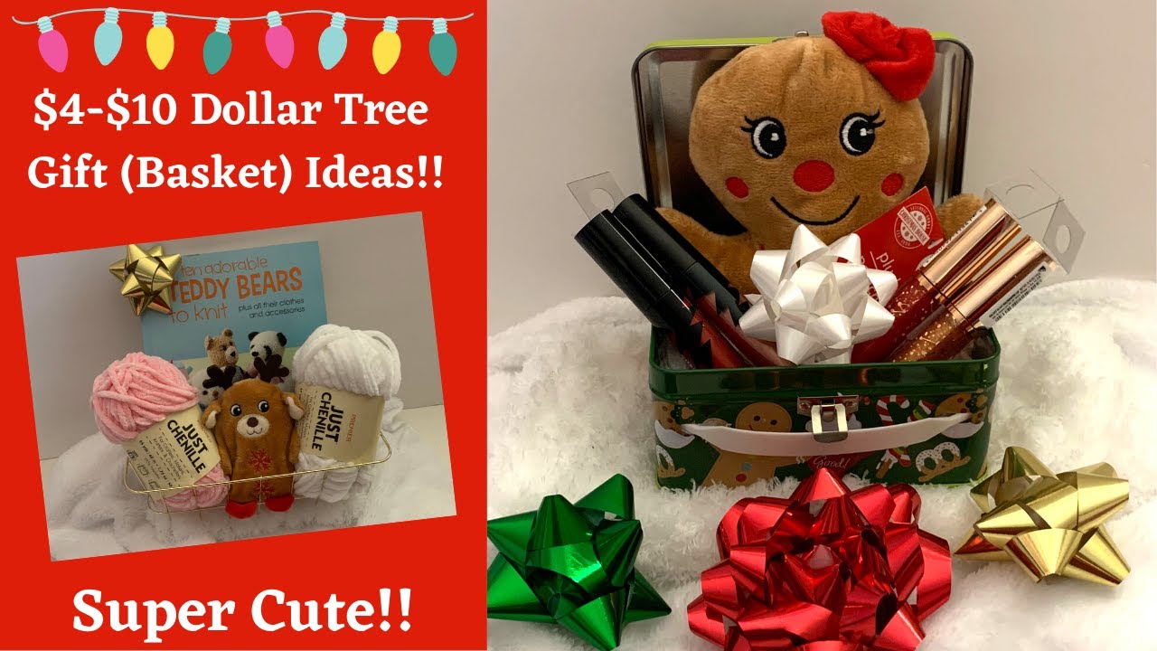 *Must See* $4-$10 Dollar Tree Gift (Basket) Ideas - #giftbasketideas #christmas #Shop  #mustwatch