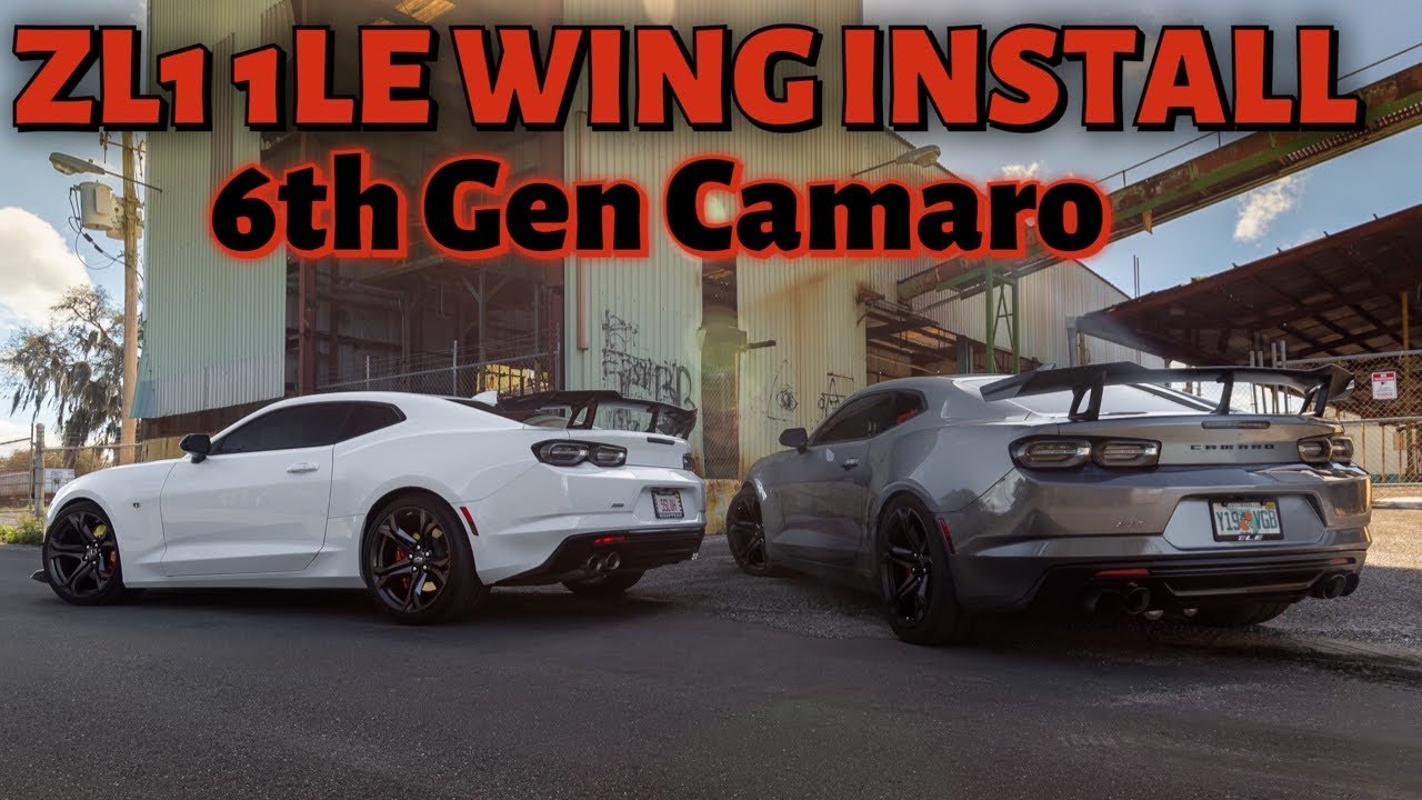 Установка крыла Camaro ZL1 1LE (для Camaro 6-го поколения)