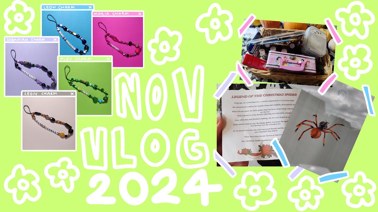 [craftist vlog] a haul, some beads & phone charms ✨ | november 2024