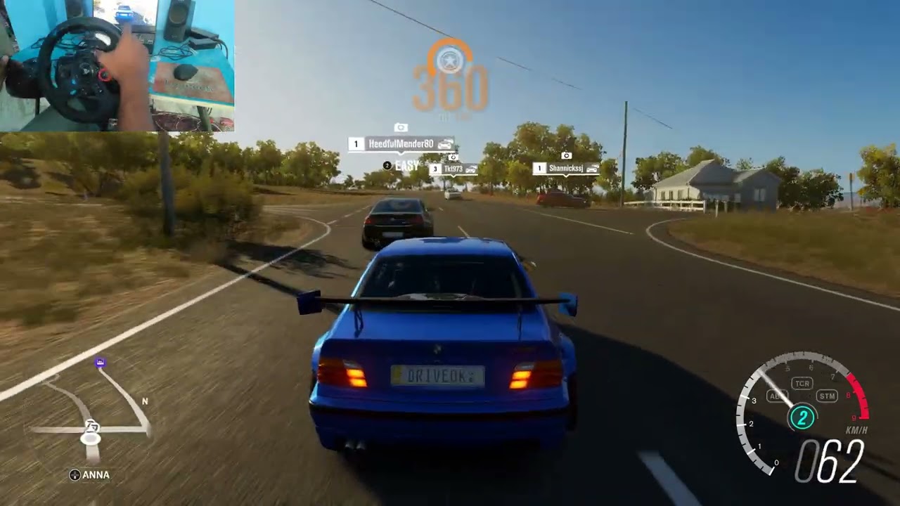 1997 BMW M3 Forza Horizon 3 Logitech g29 Gameplay