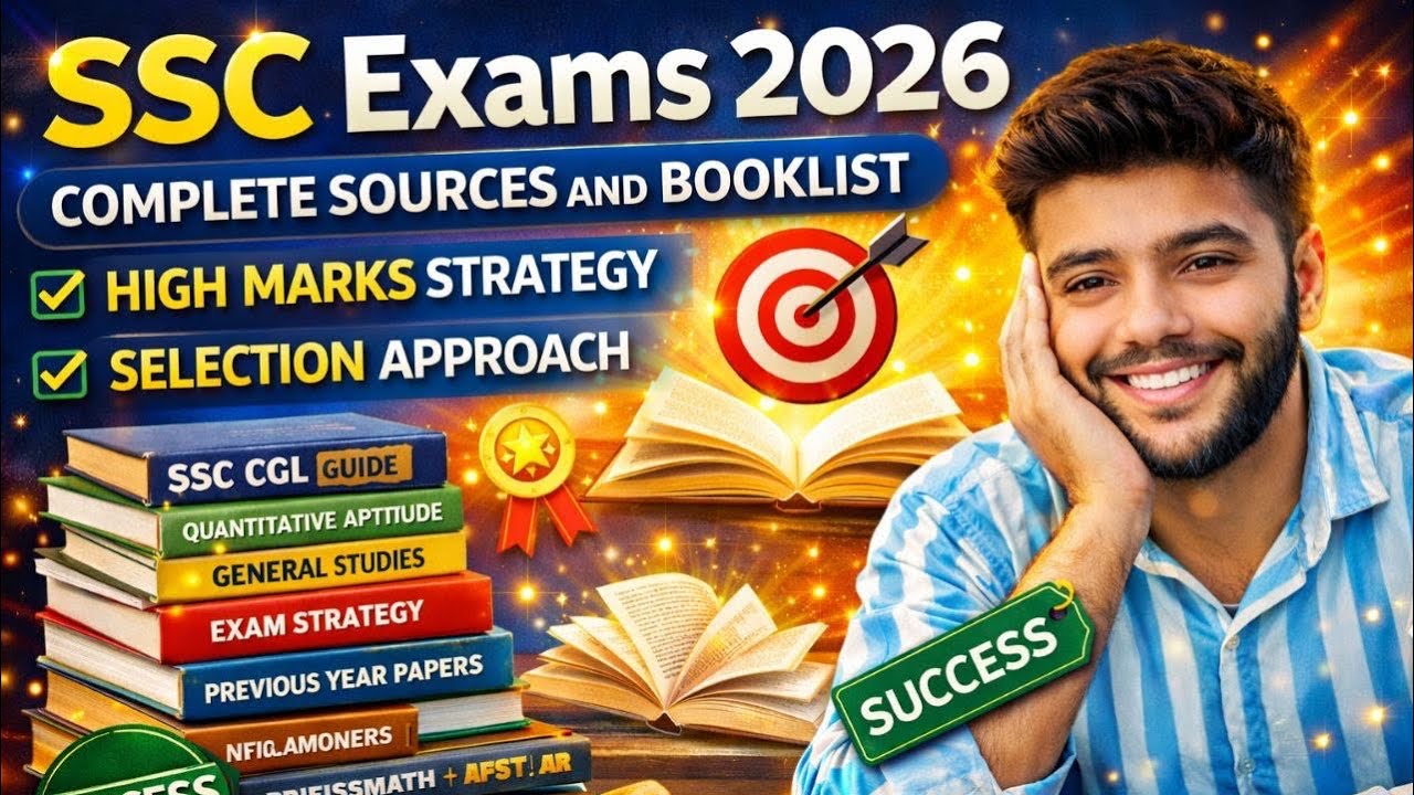 SSC EXAMS 2026 COMPLETE SOURCE AND BOOKLIST || SSC CGL 2026 BOOKLIST || SSC Exams Strategy 2026 || 