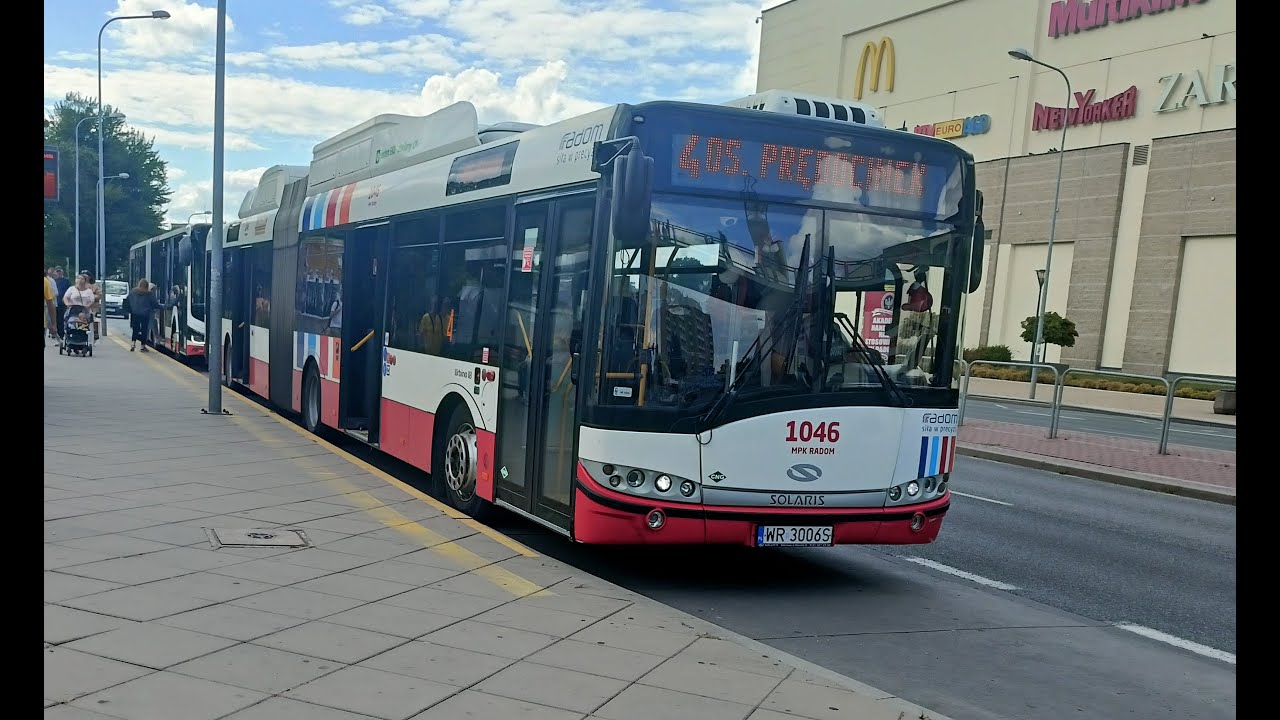 Solaris Urbino 18 CNG III #1046 MPK Radom linia 4 kierunek Os.Prędocinek