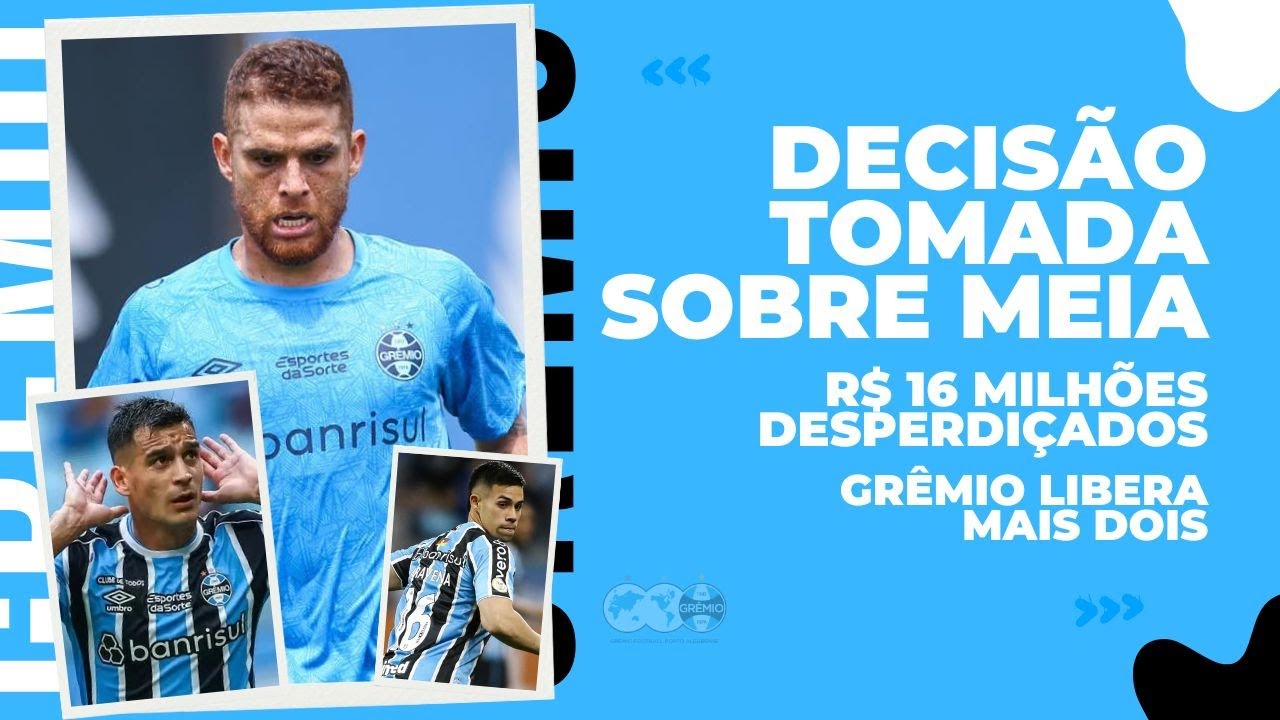 🚨ESCOLHIDO! GRÊMIO TOMA DECISÃO SOBRE O CAMISA 10 | R$ 16 MILHÕES DESPERDIÇADOS | ELES ESTÃO FORA