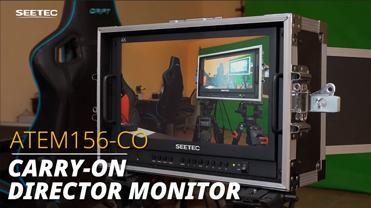 Film Gear | SEETEC ATEM156-CO 15.6'' Carry-on Broadcast Director Monitor for Filmmaker Videographyer