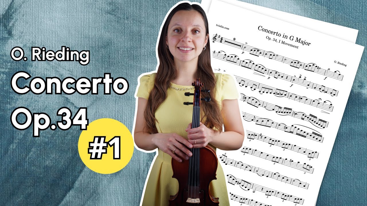 Rieding Concerto Op 34, 1 Movement Violin Tutorial