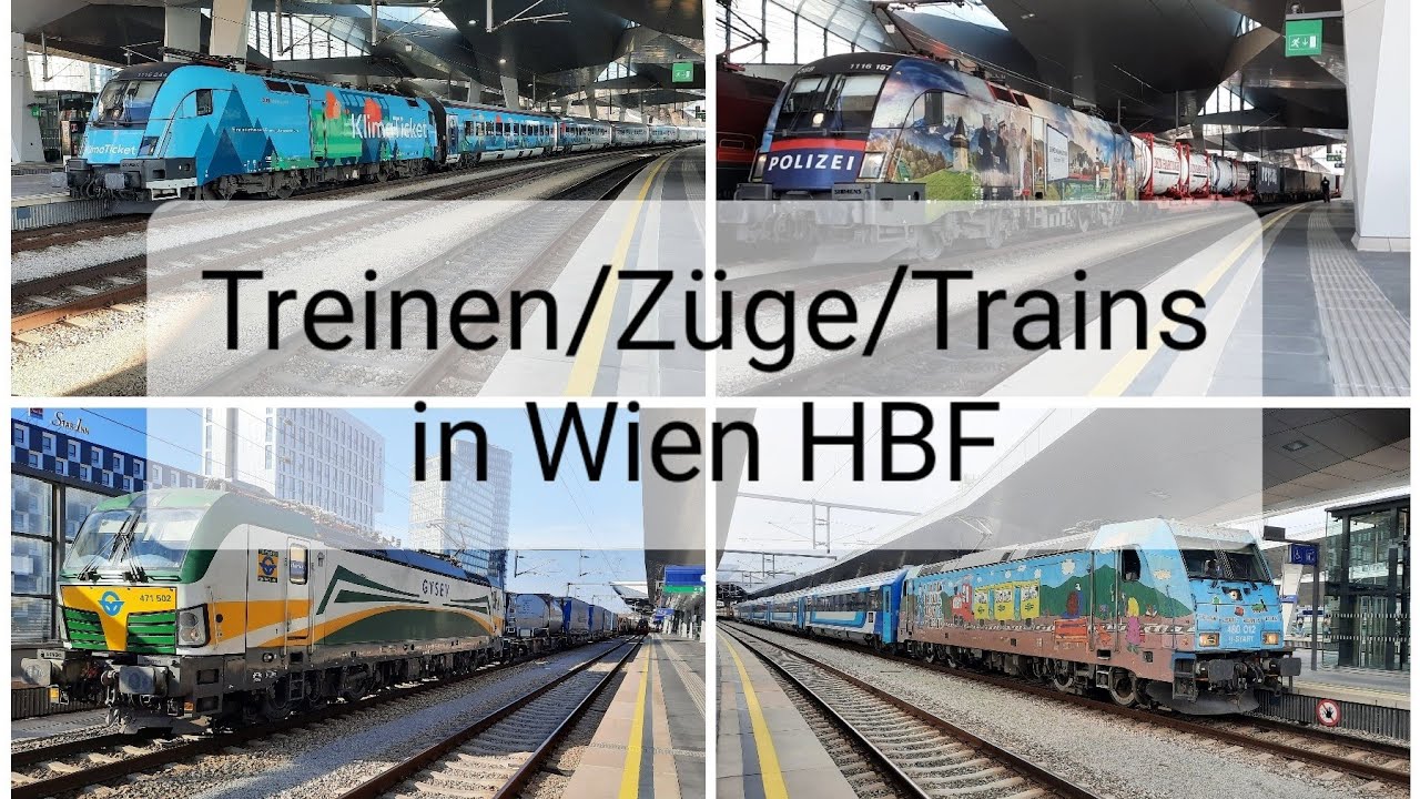 Treinen/Züge/Trains in Wien HBF