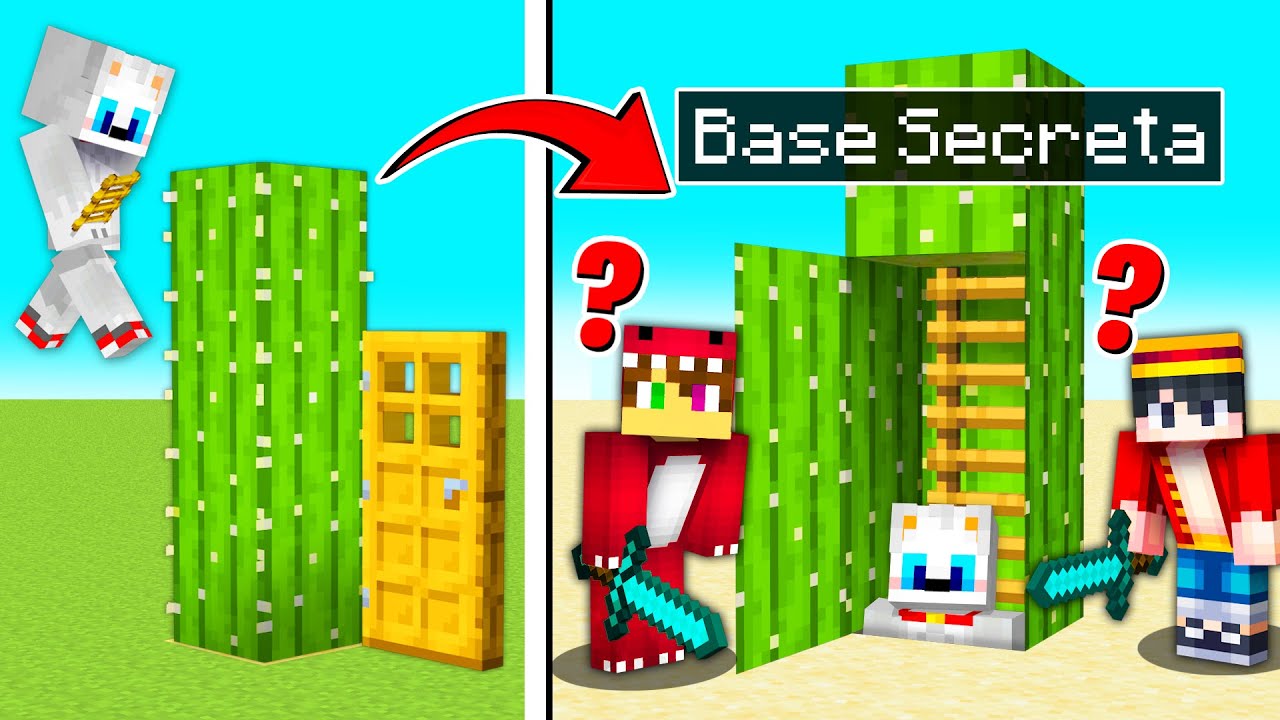 Hice TRAMPAS con BASES SECRETAS jugando al ESCONDITE 😂 Minecraft Alexy