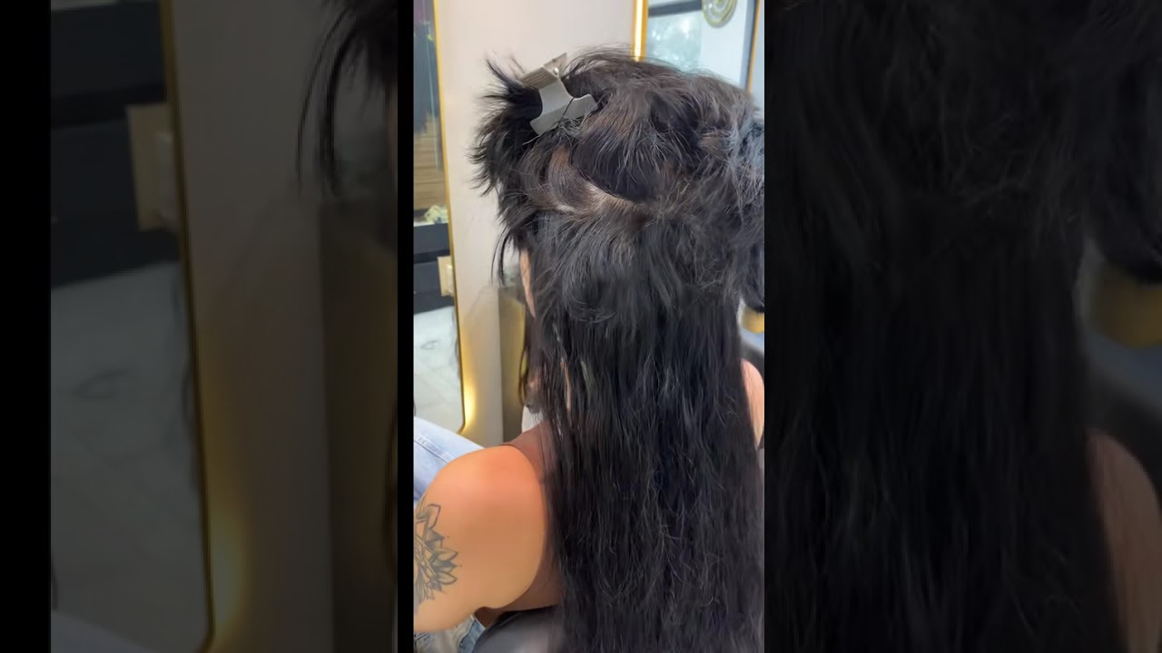 Extension Hair! Mega Hair ponto americano  #extensionhair #hairstyle #megahair #aprender #aprender