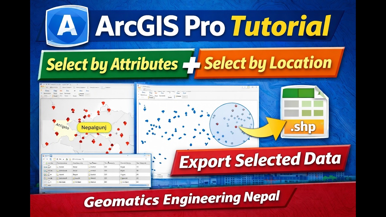 ArcGIS Pro Tutorial | Select by Attributes & Select by Location, Export Selected Features | Beginner