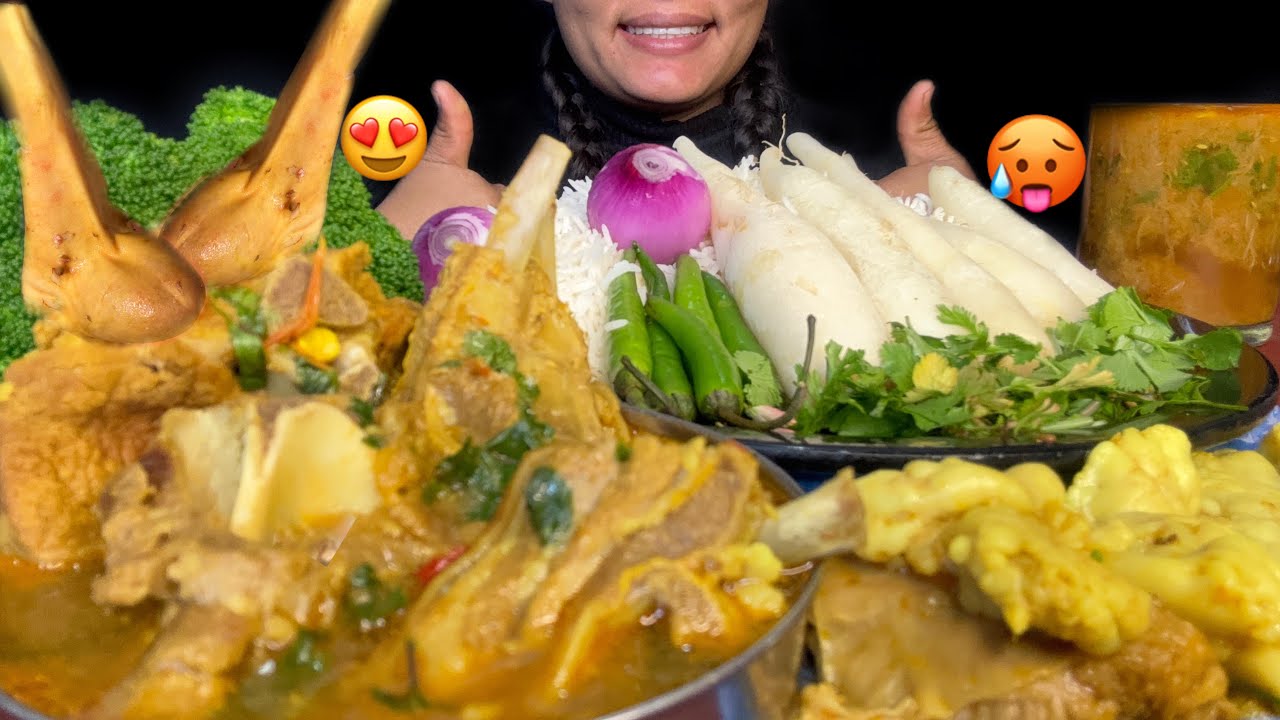 Goat bokako masu boso ra barkauli mula shalad eting mukbang 