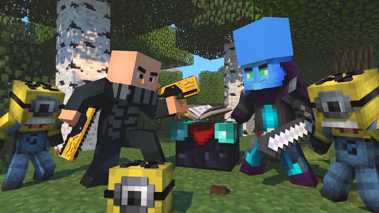 Minecraft: MINIONS VS MEGAMENTE & GRU - SURVIVAL LUCKY DUPLA ‹ AM3NIC ›