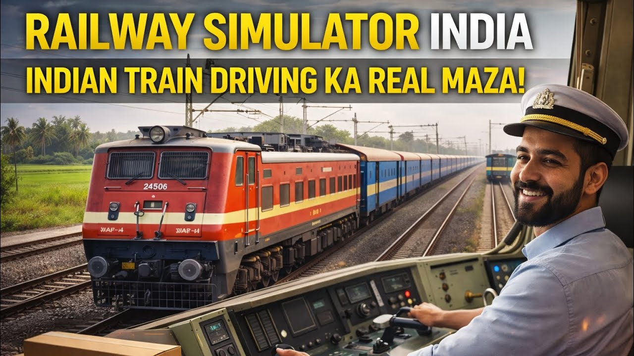 🇮🇳🚆 “Railway Simulator India – Indian Train Driving Ka Real Maza! 😍”
