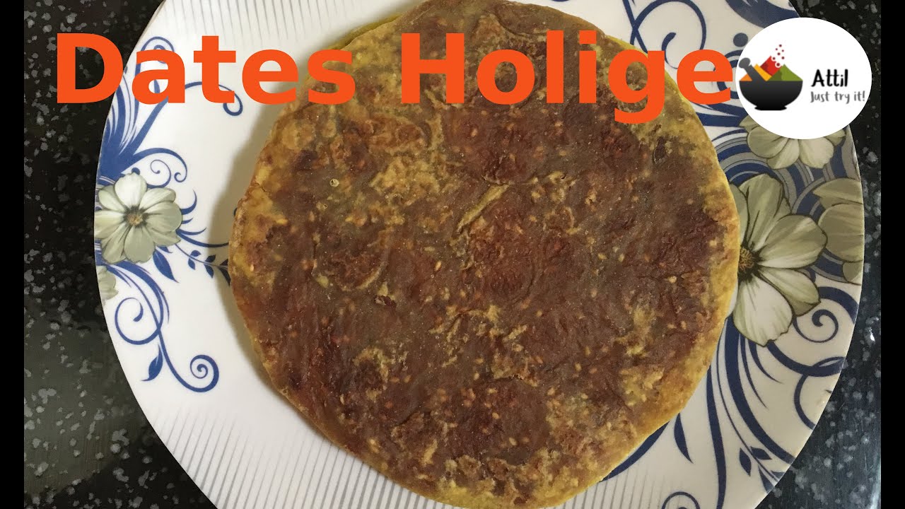 Navartri Special Sweet | Dates Holige | No sugar No jaggery Sweet | Dates Sweet recipe