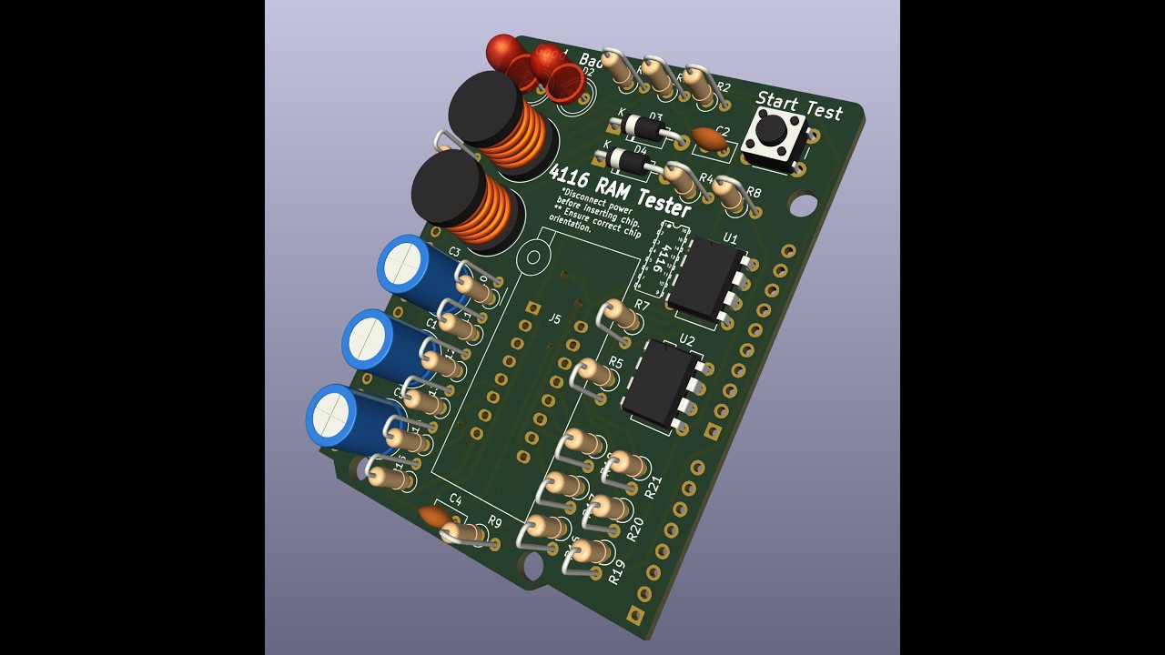 4116 RAM Memory Tester Kit for Arduino Uno