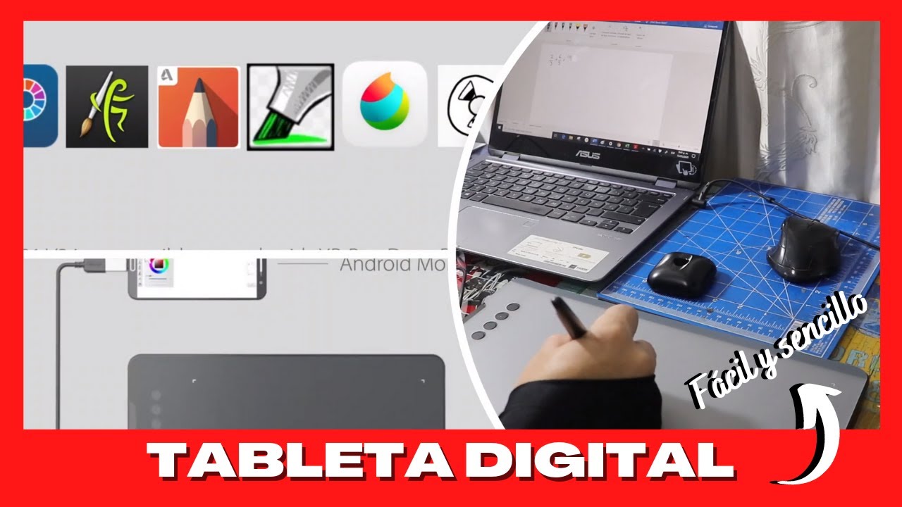 Las Ventajas de la Tableta Gráfica Económica 👉ideal para tus clases y exposiciones 👈