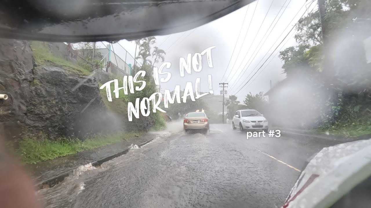 Surprisingly excessive rain fall during dry season in St Vincent and the Grenadines during