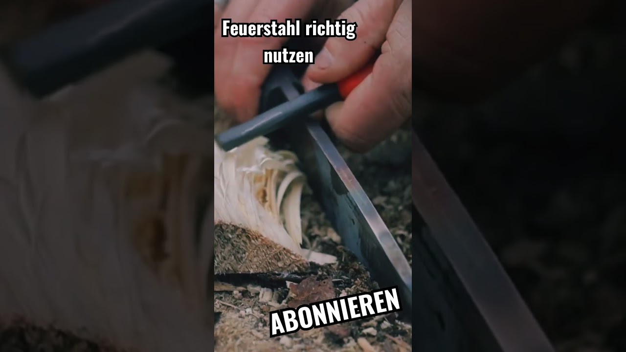 So benutzt du den Feuerstahl richtig #firesteel #survival #7vswild