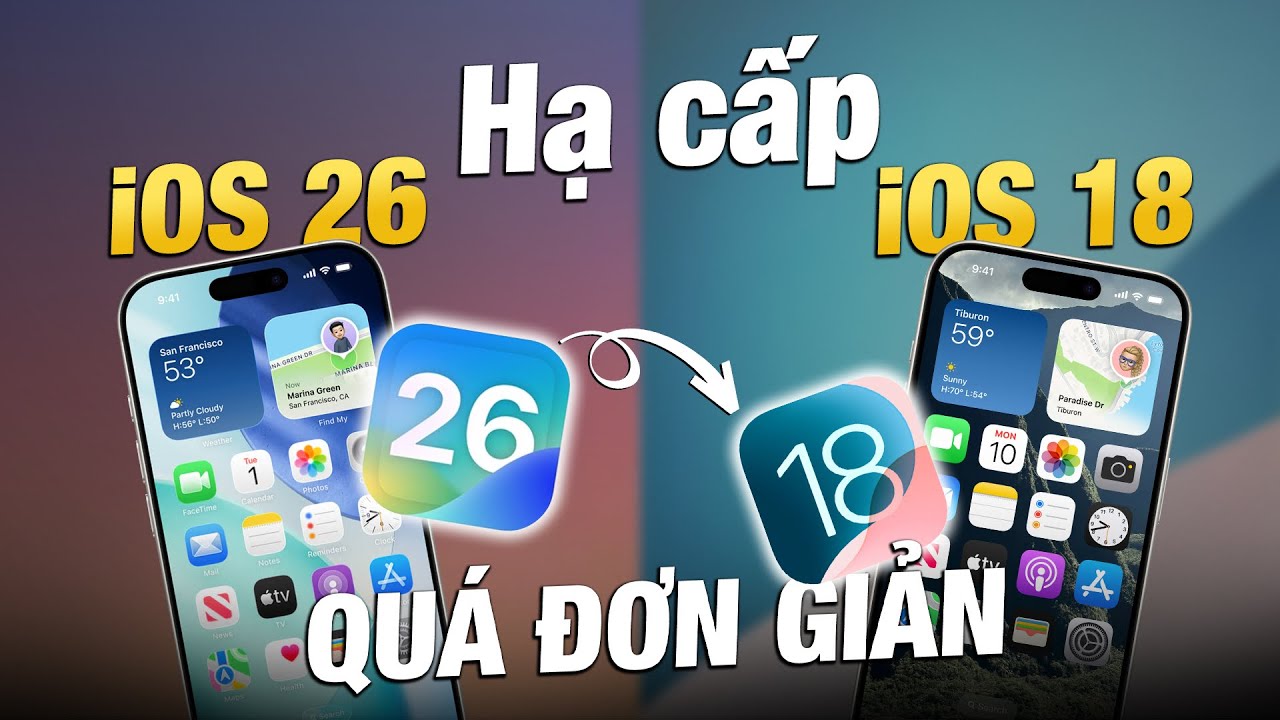 Hướng dẫn hạ cấp iOS 18.5 khi iOS 26 Beta QUÁ LAG!