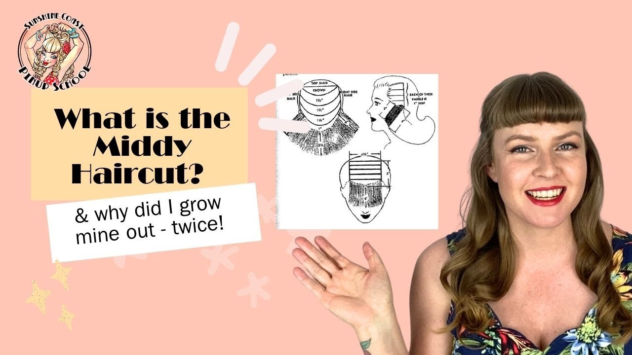 What is the vintage middy haircut? Why is it used for vintage curled hairstyles.