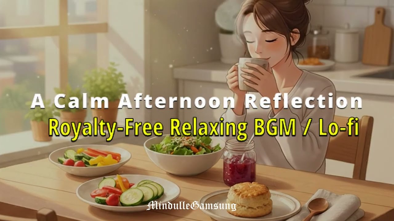 [BGM] Calm and Peaceful Rhythms for Mindful Reflection | 정갈한 마침, 차분한 오후의 휴식 (13 Min)